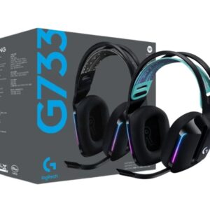 Headset inalámbrico Logitech G733 Lightspeed RGB negro (981?000863)
