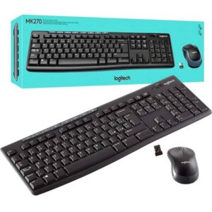 Logitech 920-004432 Kit Teclado y Mouse Inalámbrico MK270 Negro