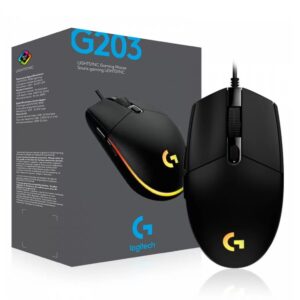 Logitech G203 Lightsync Mouse Gaming Black 910-005793