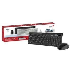 Kit Genius Teclado + Mouse Slimstar 8230-BK Bluetooth + 2.4GHz