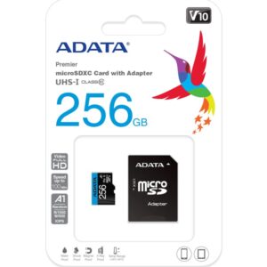 Tarjeta MicroSDXC 256GB ADATA UHS-I Clase 10 A1 V10