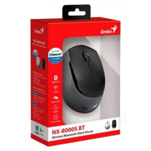 Genius NX-8000S mouse bluetooth y 2.4 GHz silent ergonómico negro