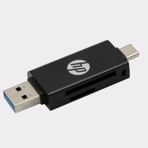 HP DHC-CT112 lector de tarjetas SD/microSD con conexión USB y USB-C