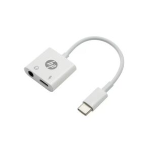HP DHC-TC132 adaptador USB-C a jack 3.5 mm y USB-C