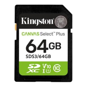 Kingston SDS3/64GB SDXC Canvas Select Plus Gen3 64GB 100MB/s