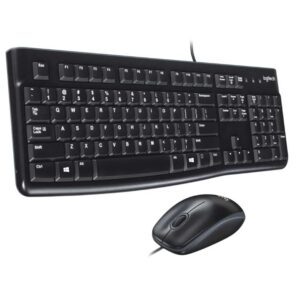 Logitech 920-004428 Kit Teclado y Mouse Alámbrico MK120 Negro
