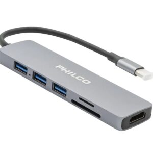 Philco Hub USB-C Multipuertos 6 en 1