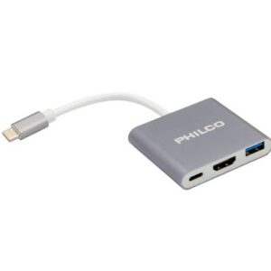 Philco 3 en 1 Hub Tipo C a HDMI + USB 3.0