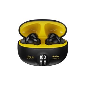 MLAB AS-STR-BY Audífono TWS ANC + ENC Active Silence Strong Black/Yellow