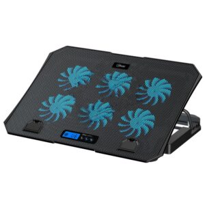 MLAB BF-60 Base Ventilador Notebook Six Fan 60 LCD Display Speeder