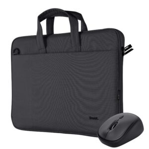 Trust Bologna Pack Maletín Y Mouse Black
