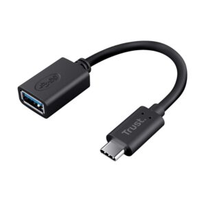 Trust Calyx Cable Adaptador USB-C A USB-A Negro