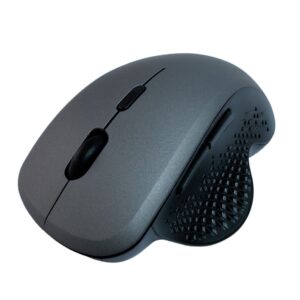 Tecmaster Mouse Ergonómico Dual Bt + Wireless Recargable Negro/Gris