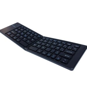 Tecmaster Mini-Teclado Plegable Bt Wireless Recargable Tipo-C Negro