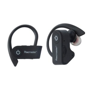 Tecmaster Audífonos Sport True Wireless Bluetooth 5.0 Negros