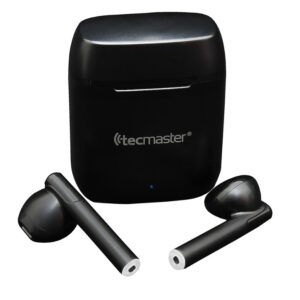 Tecmaster Audífono Earbuds TWS Tipo-C Hi-Fi Touch Smart Control Negro