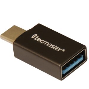 Tecmaster Adaptador Otg Tipo-C A Usb-A 3.0 Hembra Aleación Aluminio