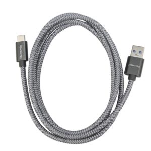 Tecmaster Cable OTG Tipo-C a USB 1.5m Braided Reforzado Bicolor