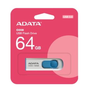 Adata Pendrive 64GB Usb 2.0 Blanco/Celeste