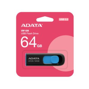 Adata Pendrive 64GB Usb 3.2 AUV128 Negro/Azul