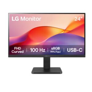 LG Monitor 23.8" Curvo Full HD IPS 100Hz HDMI USB-C