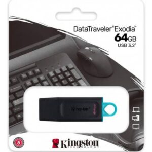 Kingston DataTraveler Exodia 64GB USB 3.2 Gen 1 Black