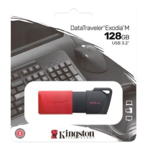 Kingston DataTraveler Exodia M 128GB USB 3.2 Gen 1 Black Red