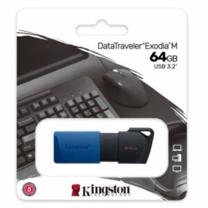 Kingston DataTraveler Exodia M 64GB USB 3.2 Gen 1 Black Blue