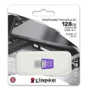Kingston DataTraveler microDuo 3C 128GB USB-C y A 200MB/s