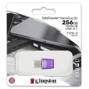 Kingston DataTraveler microDuo 3C 256GB USB-C y A 200MB/s